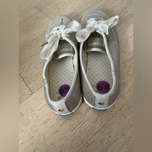 Kate Spade ♠️ Keds sneakers Rose gold size 8.5 US - Picture 7 of 17